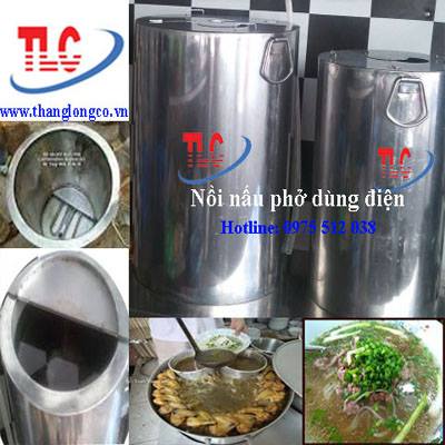 Bộ nồi nấu phở dùng điện